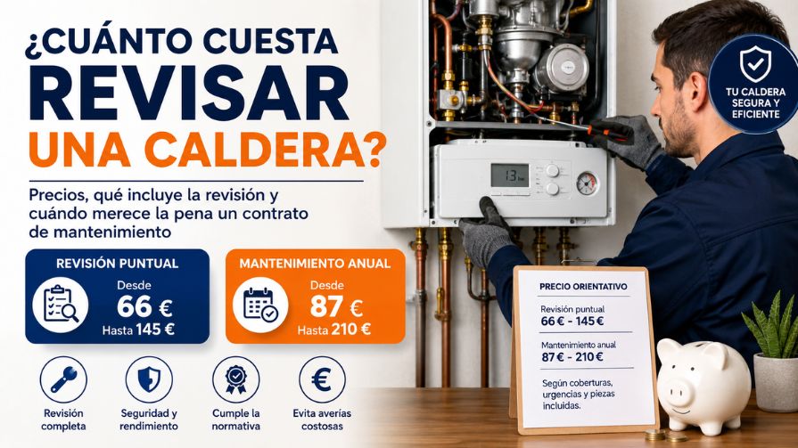 Cuánto cuesta revisar una caldera en 2026: precios y qué incluye