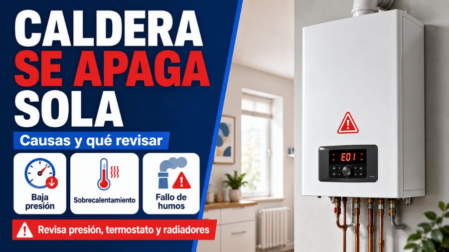 Caldera se apaga sola: causas, soluciones y cuándo llamar al técnico