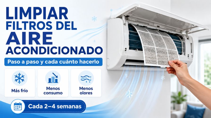 Cómo limpiar los filtros del aire acondicionado paso a paso