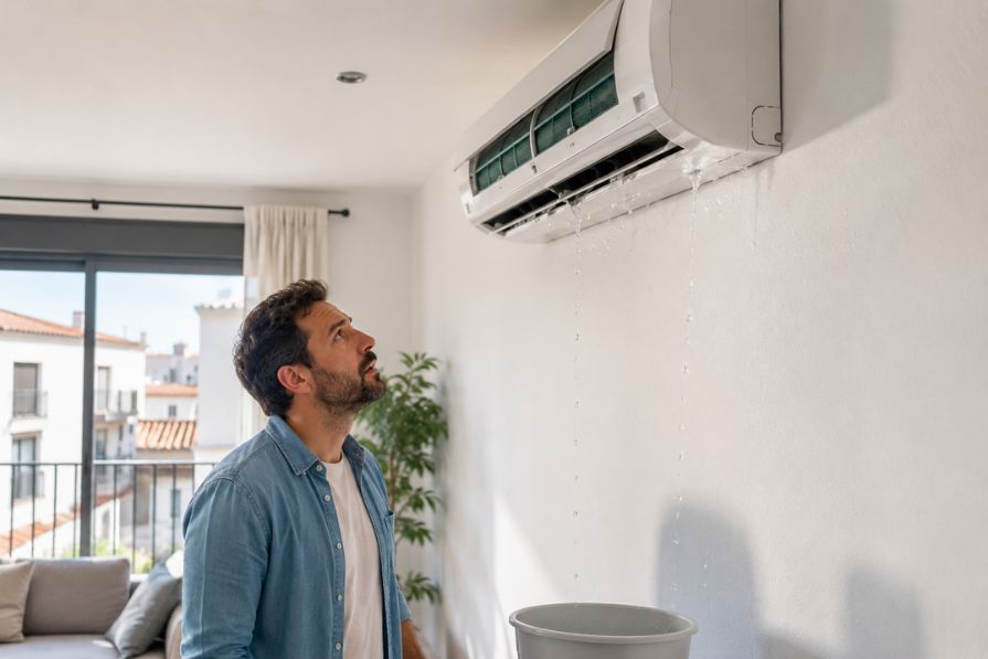 Aire acondicionado gotea agua: causas, soluciones y cuándo llamar a un técnico