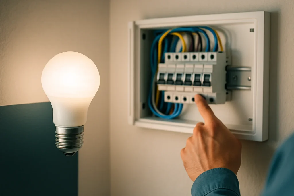 Bombilla LED parpadea: causas y solución